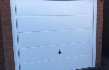 White Hormann Canopy Garage Door Oct 18